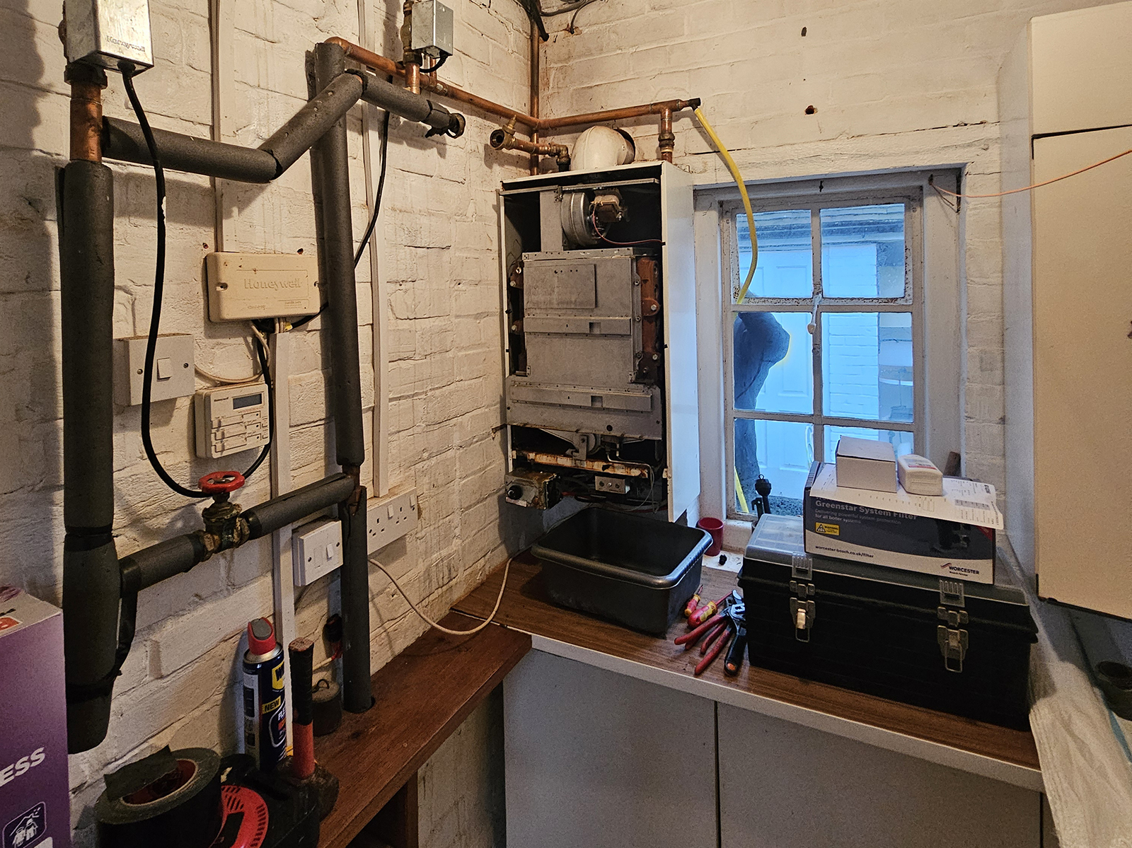 Old original failing boiler